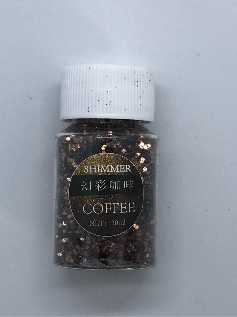 Coffee -  Shimmer Glitter - +/- 20 grams