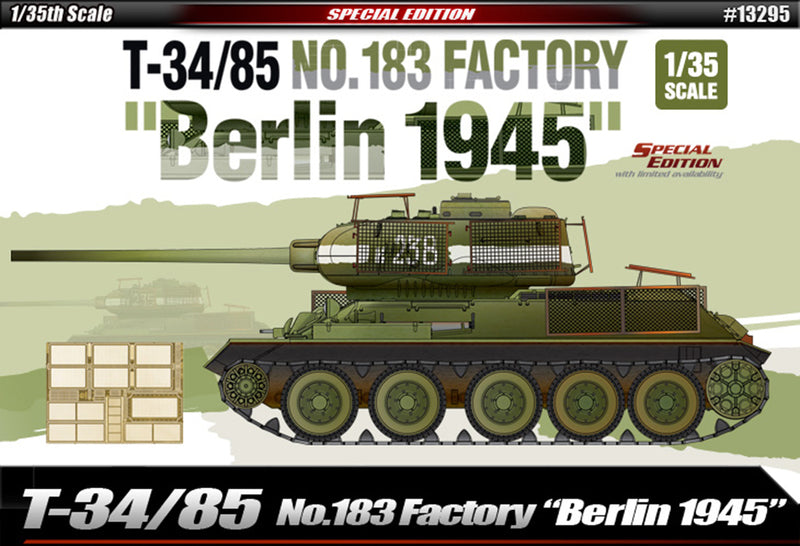 ACA13295 - Academy 1/35 T34/85 No. 183 Berlin 45 Special Edition