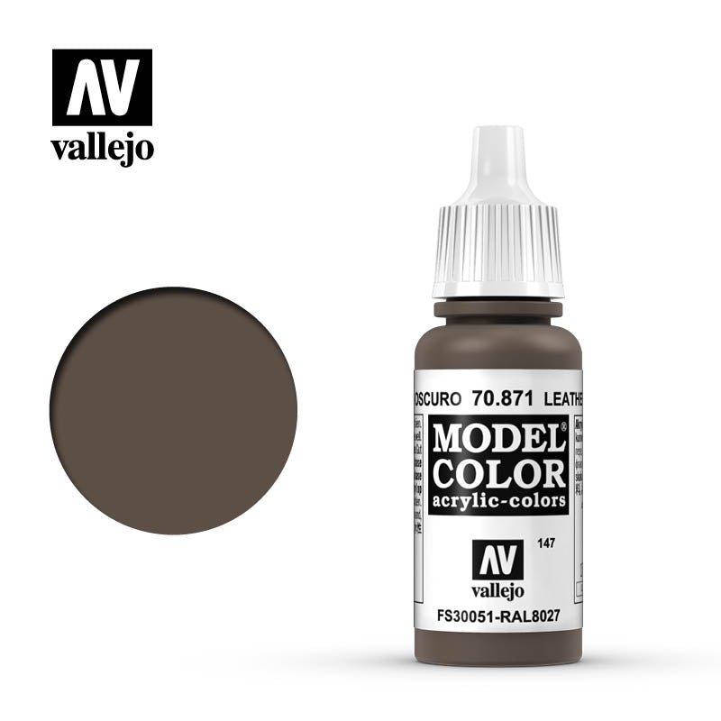 70.871 Leather Brown (Matt) - Vallejo Model Color
