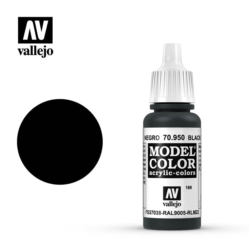 70.950 Black (Matt) - Vallejo Model Color
