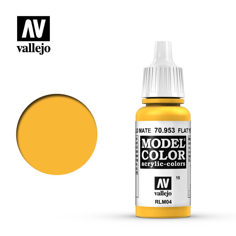70.953 Flat Yellow (Matt) - Vallejo Model Color