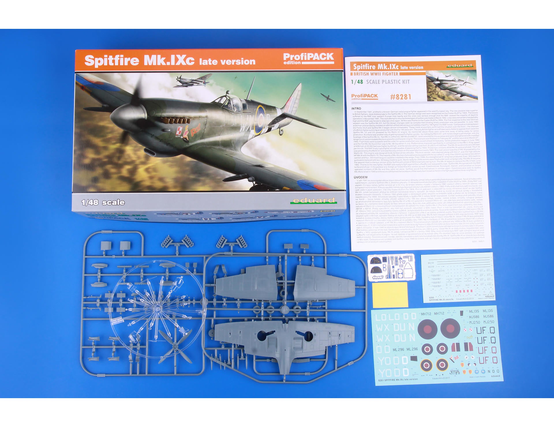 8281 - Eduard 1/48 - Spitfire Mk.IXc Late Version ProfiPACK