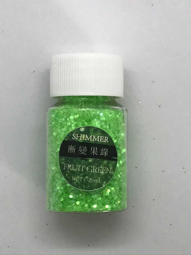 Fruit Green -  Shimmer Glitter - +/- 20 grams