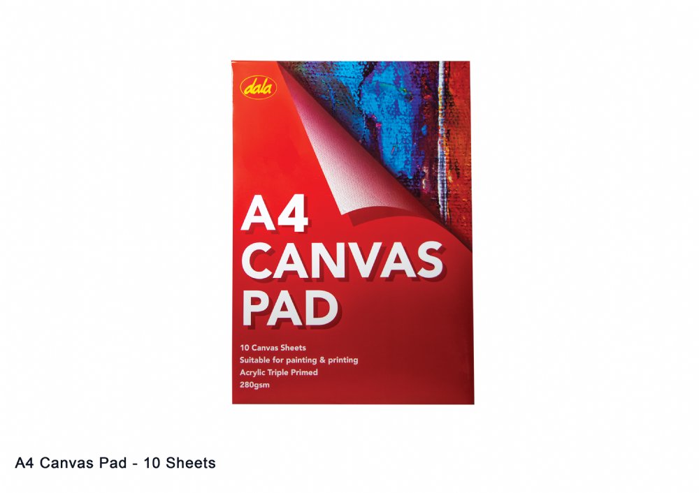 A4 Canvas Pad - 10 SHEETS