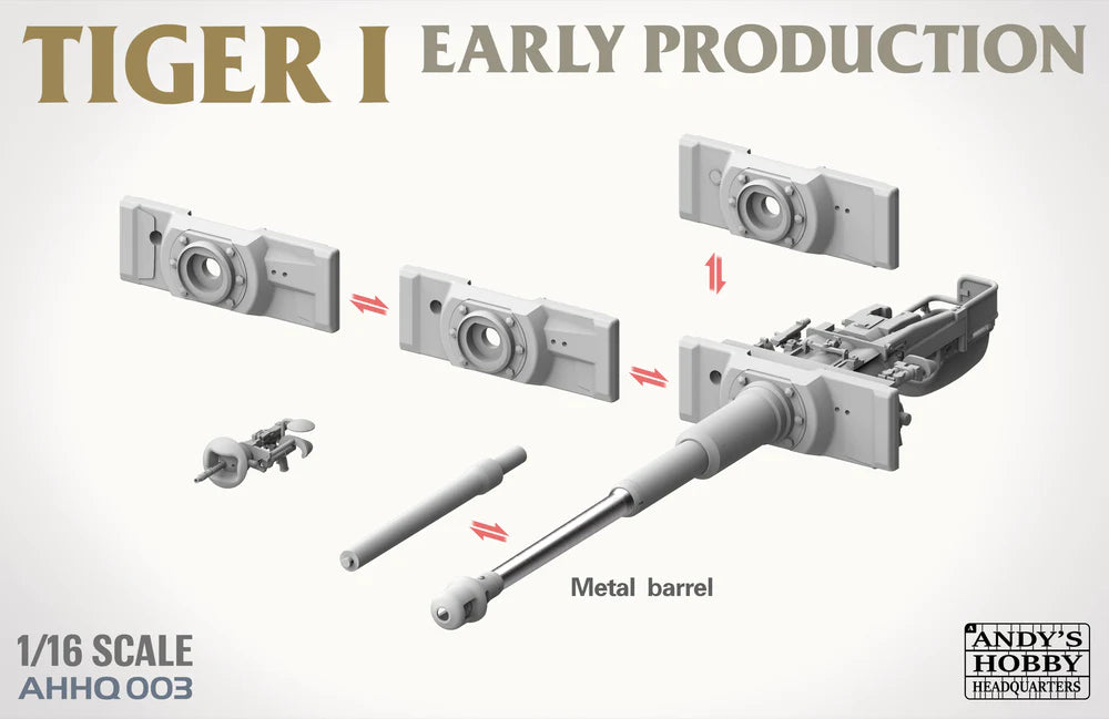 Andy's Hobby Headquarters AHHQ 003 1/16 Tiger I Early Production