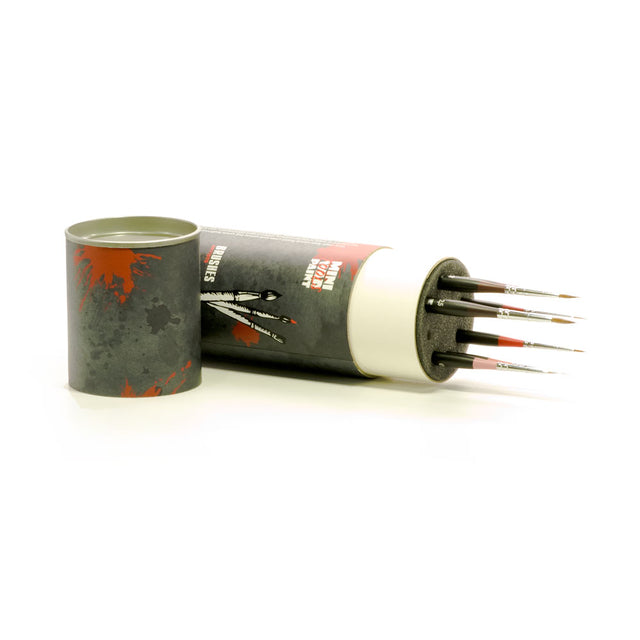 A-023 - Set of 7 Brushes Mini War Paint - Kolinsky with case tube