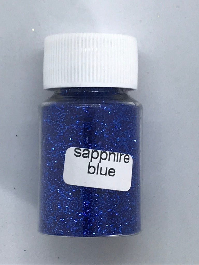 Sapphire Blue Fine Glitter - +/- 20 grams