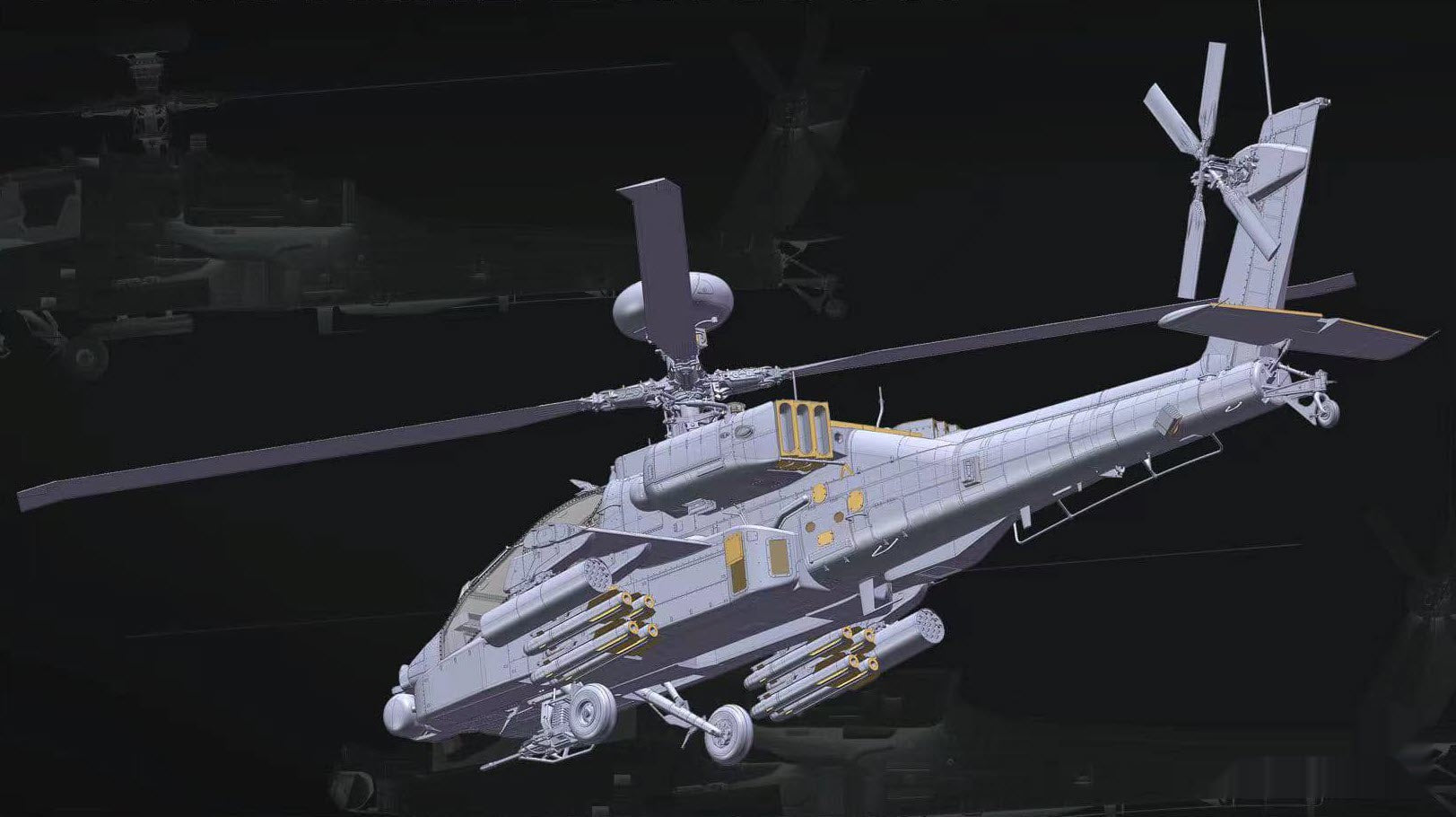 TAK2601 - Takom 1/35 AH-64D Apache Longbow Attack Helicopter