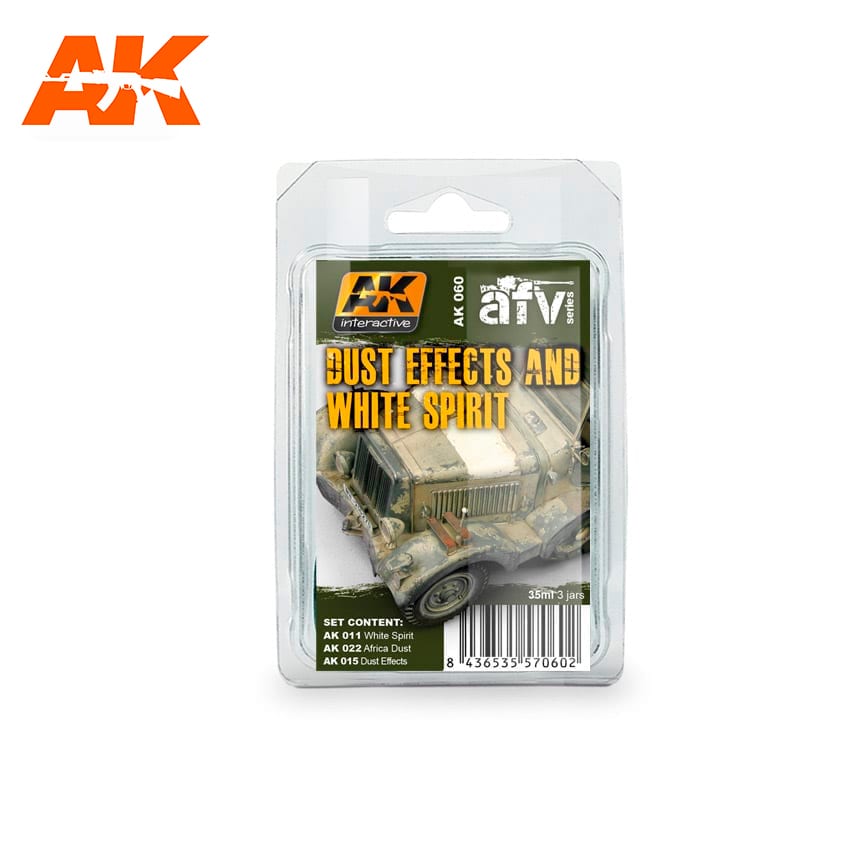 AK060 - AK Interactive Dust Effects & White Spirit Set