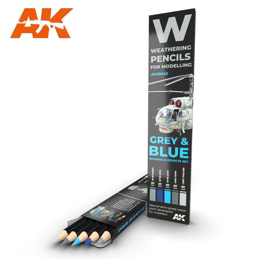 AK10043 - Weathering Pencil Set - Grey & Blue