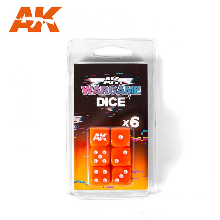 AK1061 - Set of 6 Dice Orange