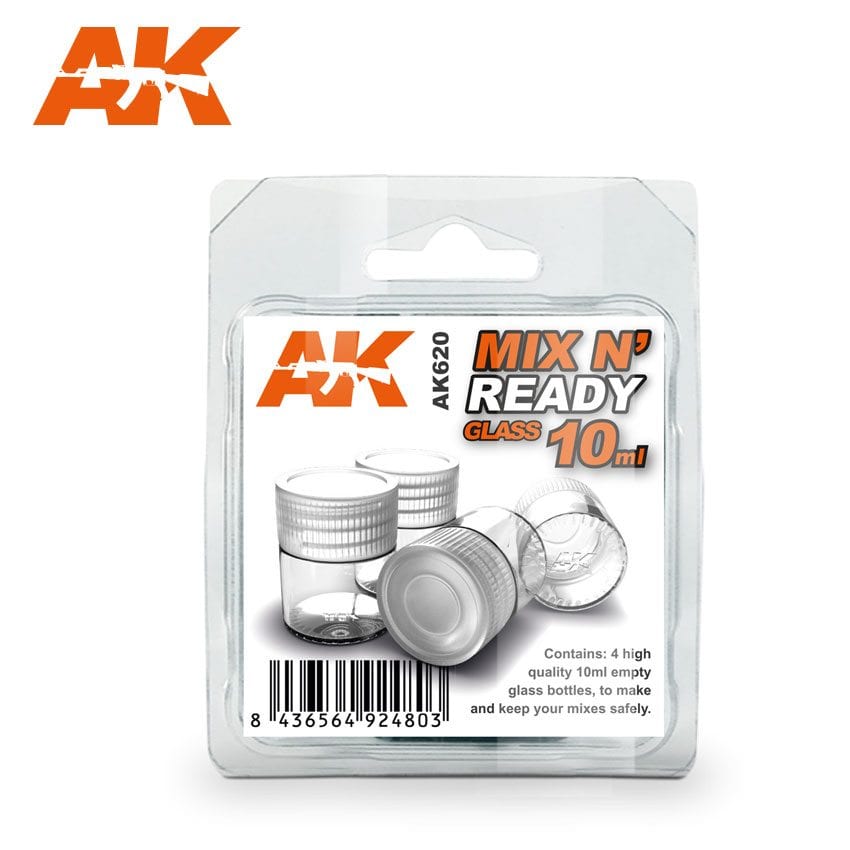 AK620 - AK Interactive Mix N' Ready Glass 10ml Jars