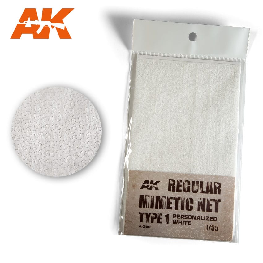 AK8061 - Regular Mimetic Net Type 1 personalized White