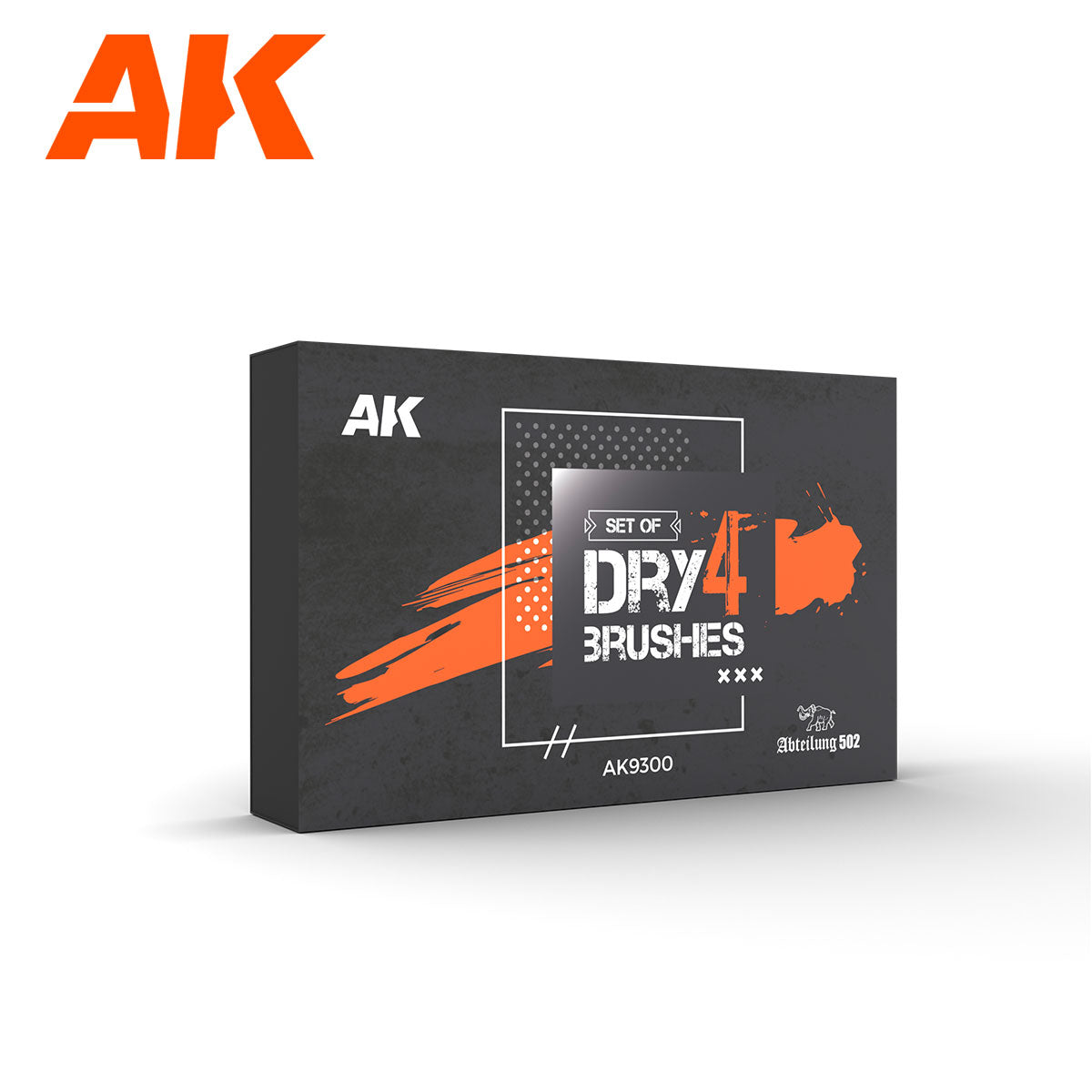 AK9300 - Dry 4 Brushes Set