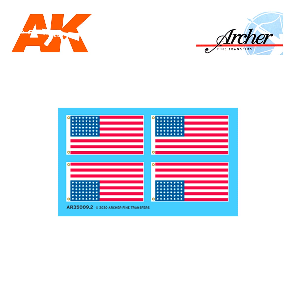 AR35009.2 - FABRIC TEXTURE U.S. 48-STAR FLAGS 1/35