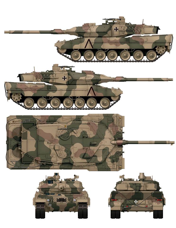 BT002 - Border Models 1/35 - "Leopard II" A5/A6 Early /A6 Late ( 3 in 1 )