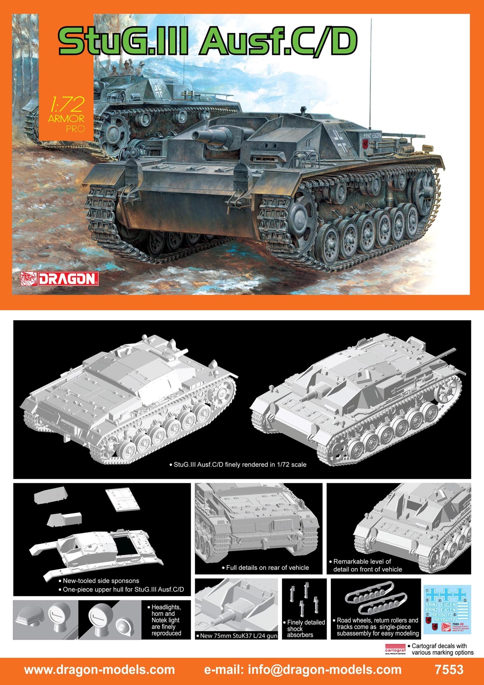 DR7553 - 1/72 StuG.III Ausf.C/D