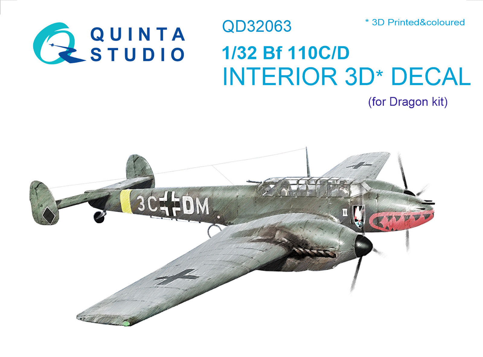 Quinta Studio - 1/32 Bf 110C/D QD32063 for Dragon kit