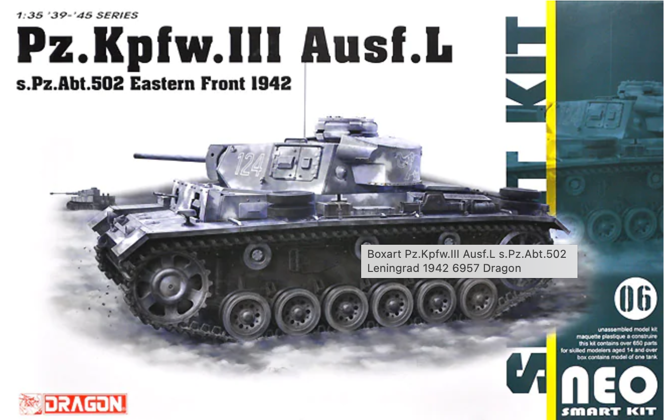 DR6957 - 1/35 Pz.Kpfw.III Ausf.L s.Pz.Abt.502 Eastern Front 1942