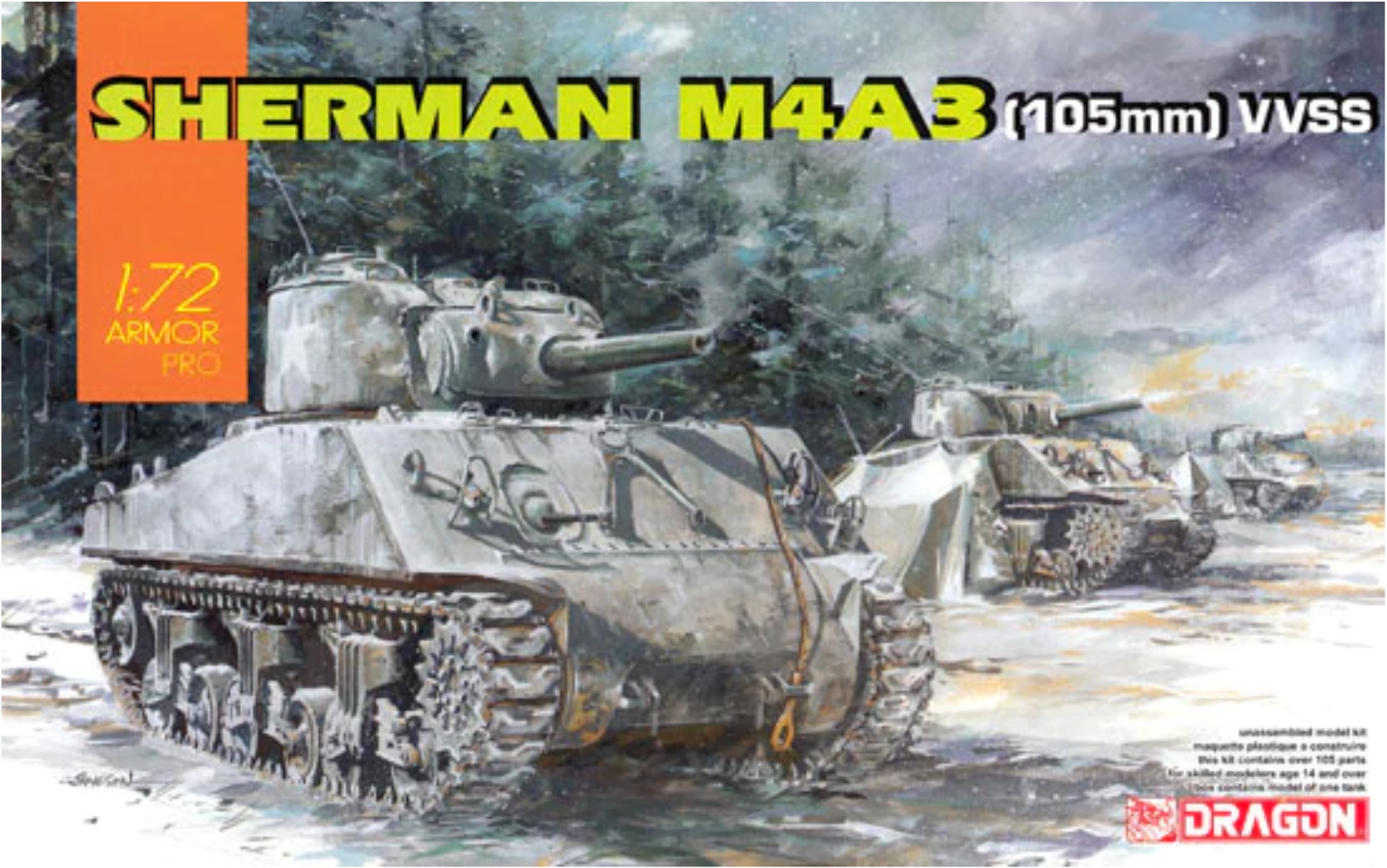 DR7569 - 1/72 Sherman M4A3 (105mm) VVSS