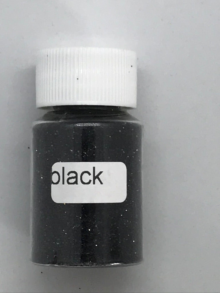 Black Fine Glitter - +/- 20 grams