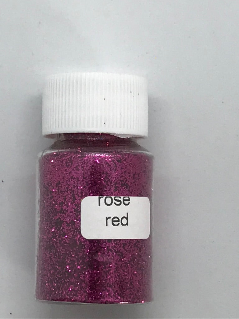 Rose Red Fine Glitter - +/- 20 grams