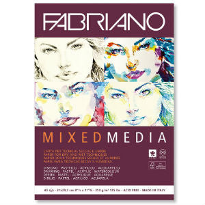 Fabriano Mixed Media Pad A4 250gsm 40sh
