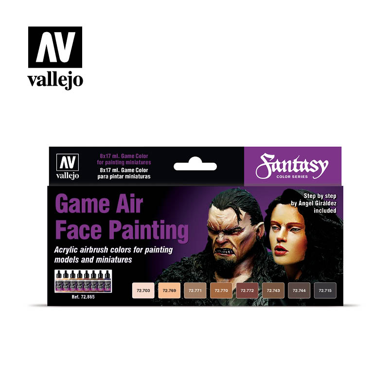 72.865 Face Painting By A. Giraldez - Vallejo Game Air Set