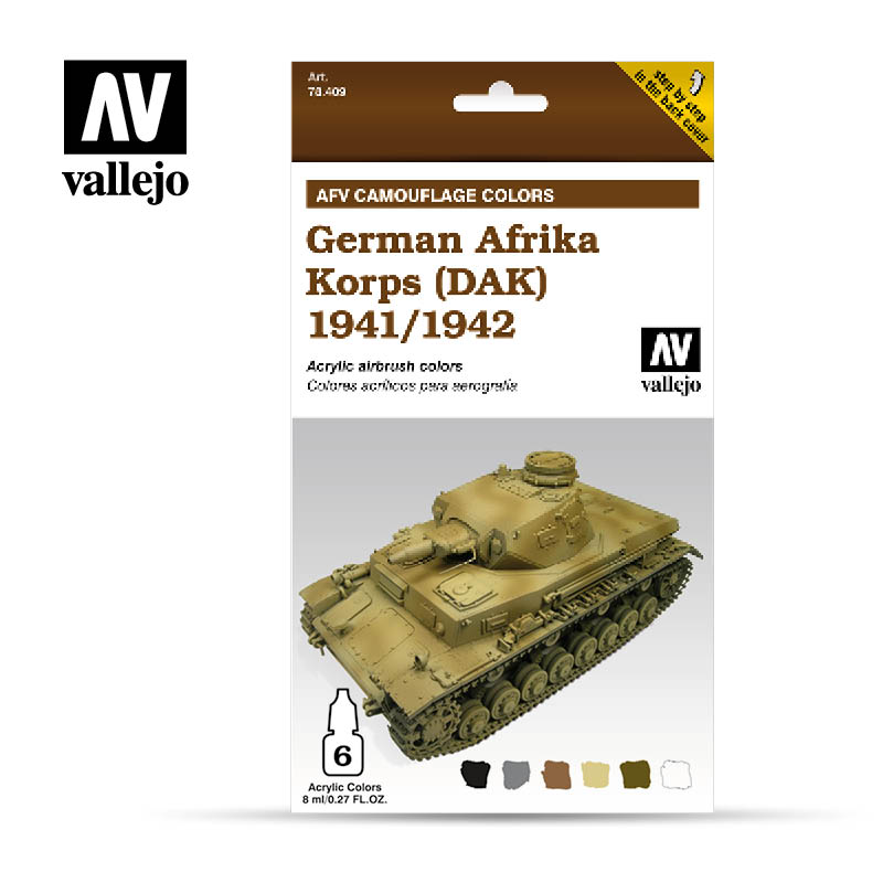 78.409 AFV German Afrika Korps 1941/42 (DAK) (6 x 8ml)