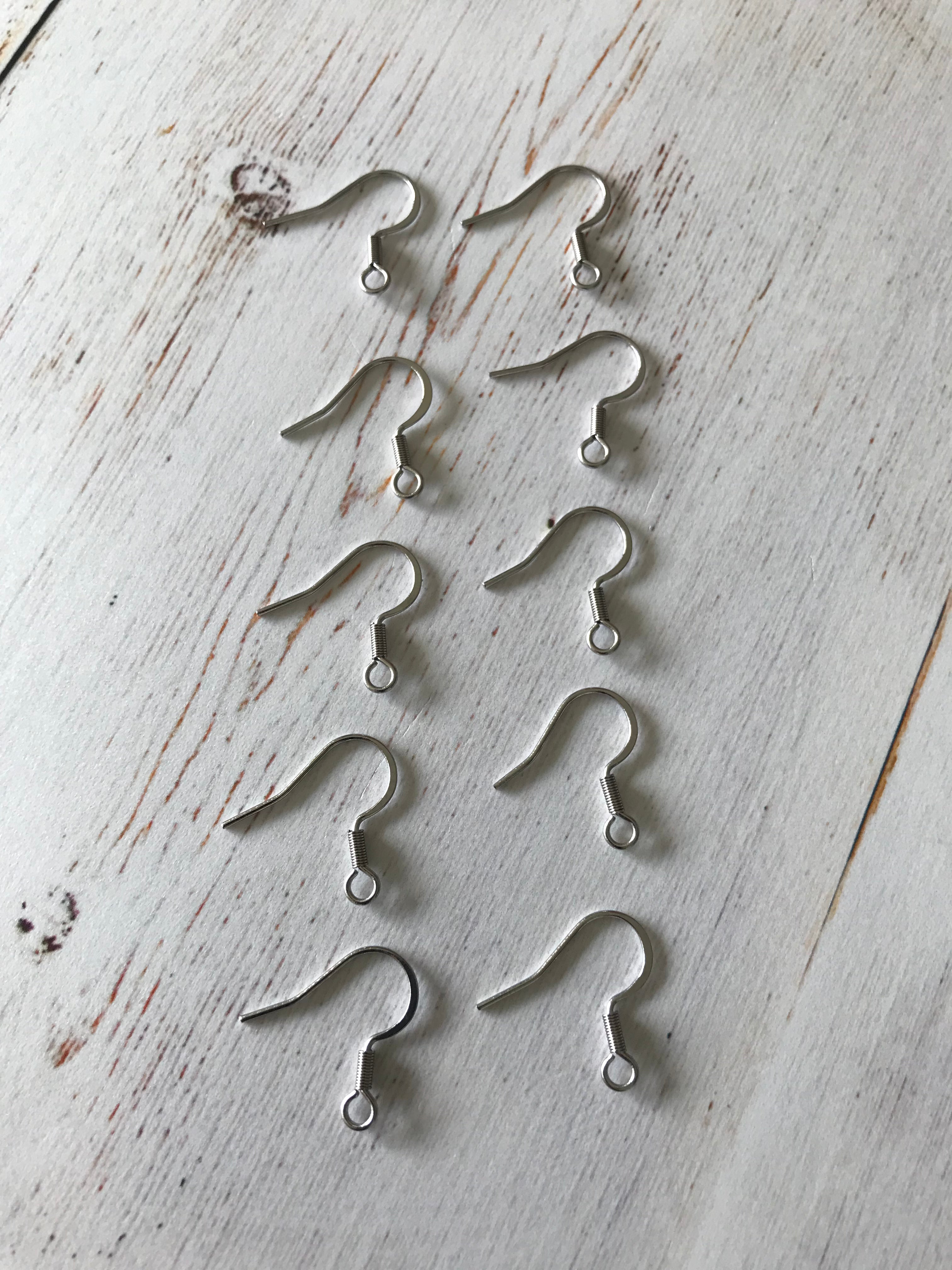 Stainless Steel French Earring Hooks  (5 Pairs)