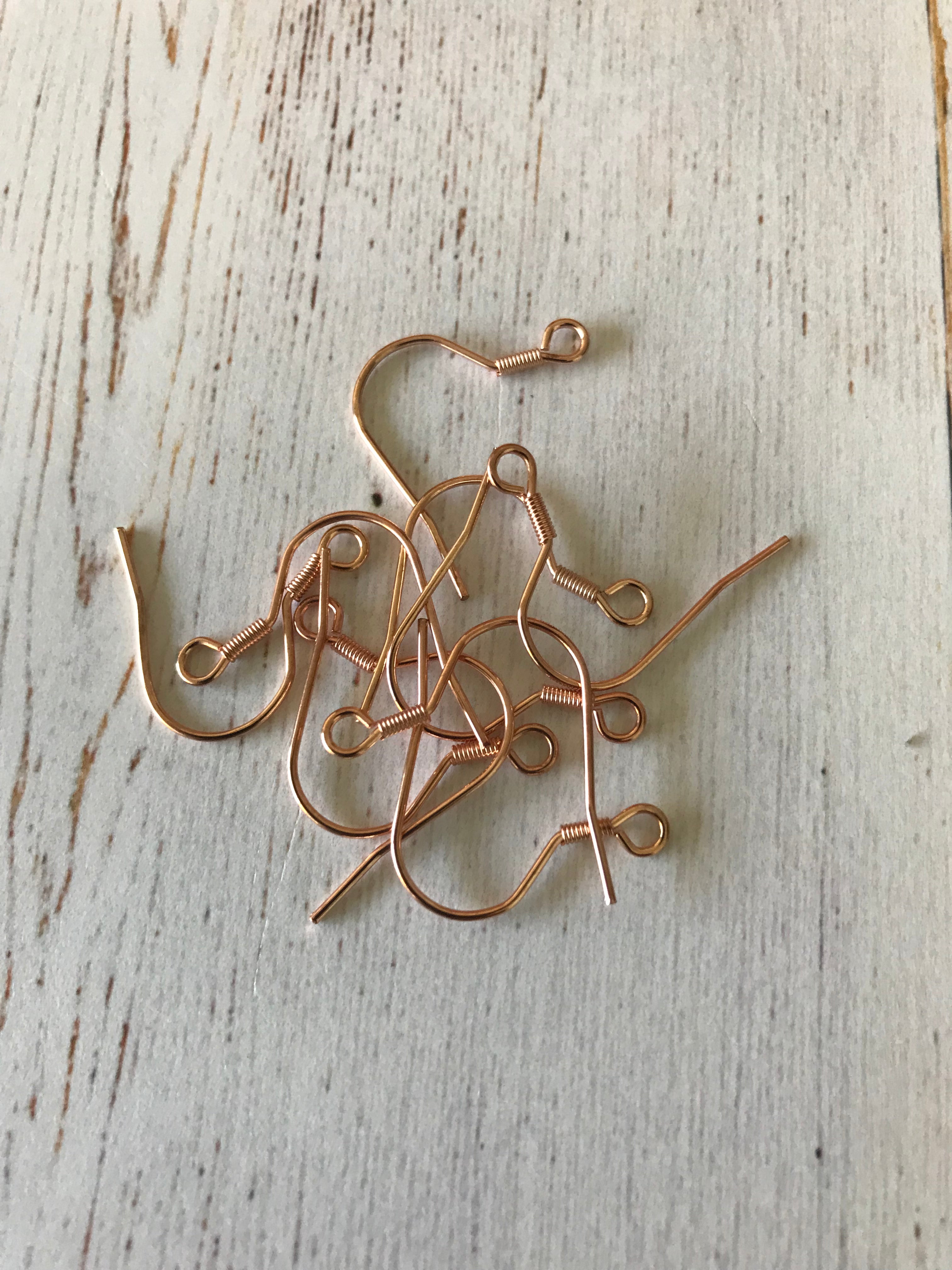 304 Stainless Steel - Rose Gold Earring Hooks (5 PAIRS)