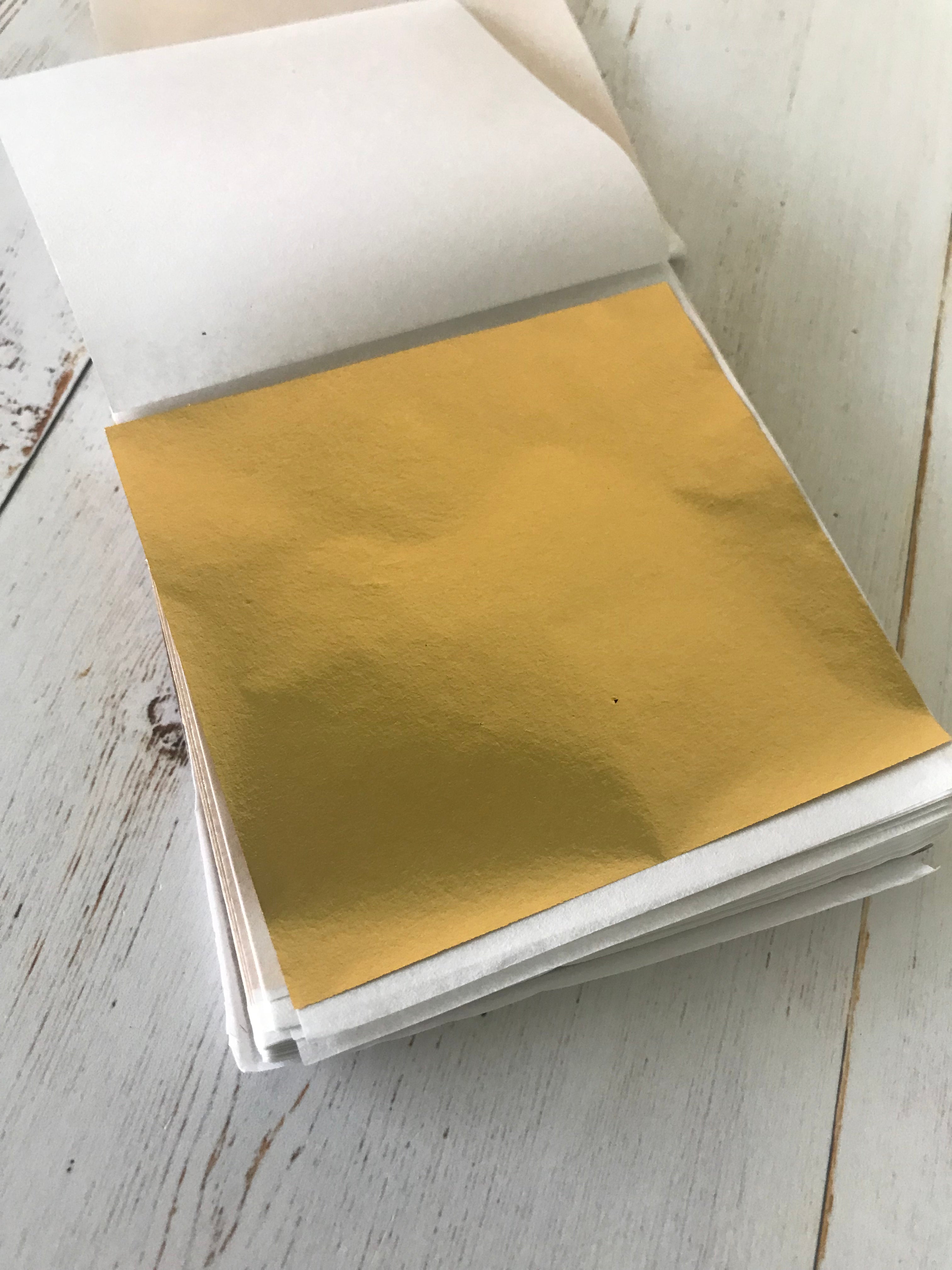 K Gold Leaf Sheets 9cm x 9cm (100 Sheets)