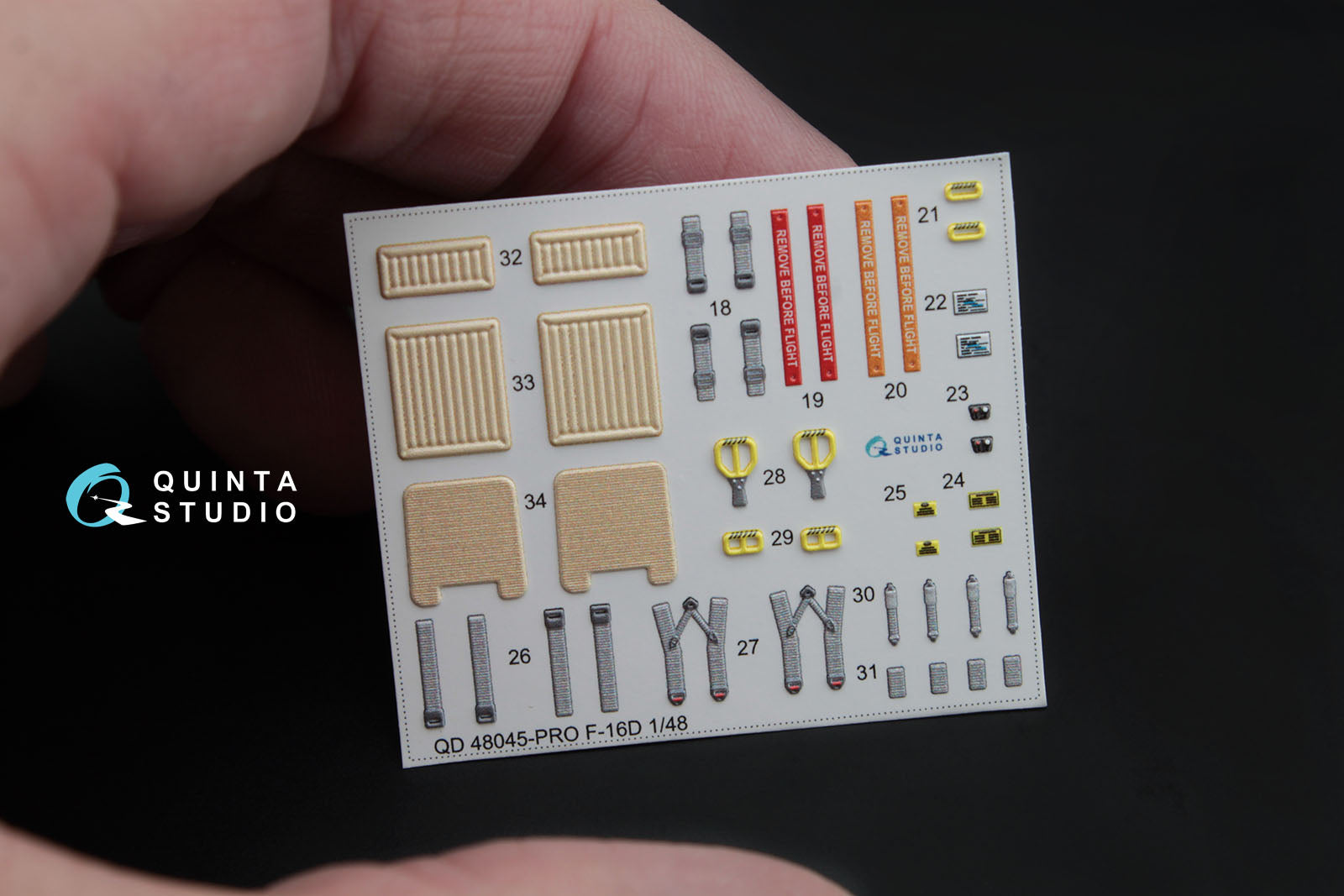 Quinta Studio - 1/48 F-16D (block 30/40/50) - QD48045 for Kinetic kit