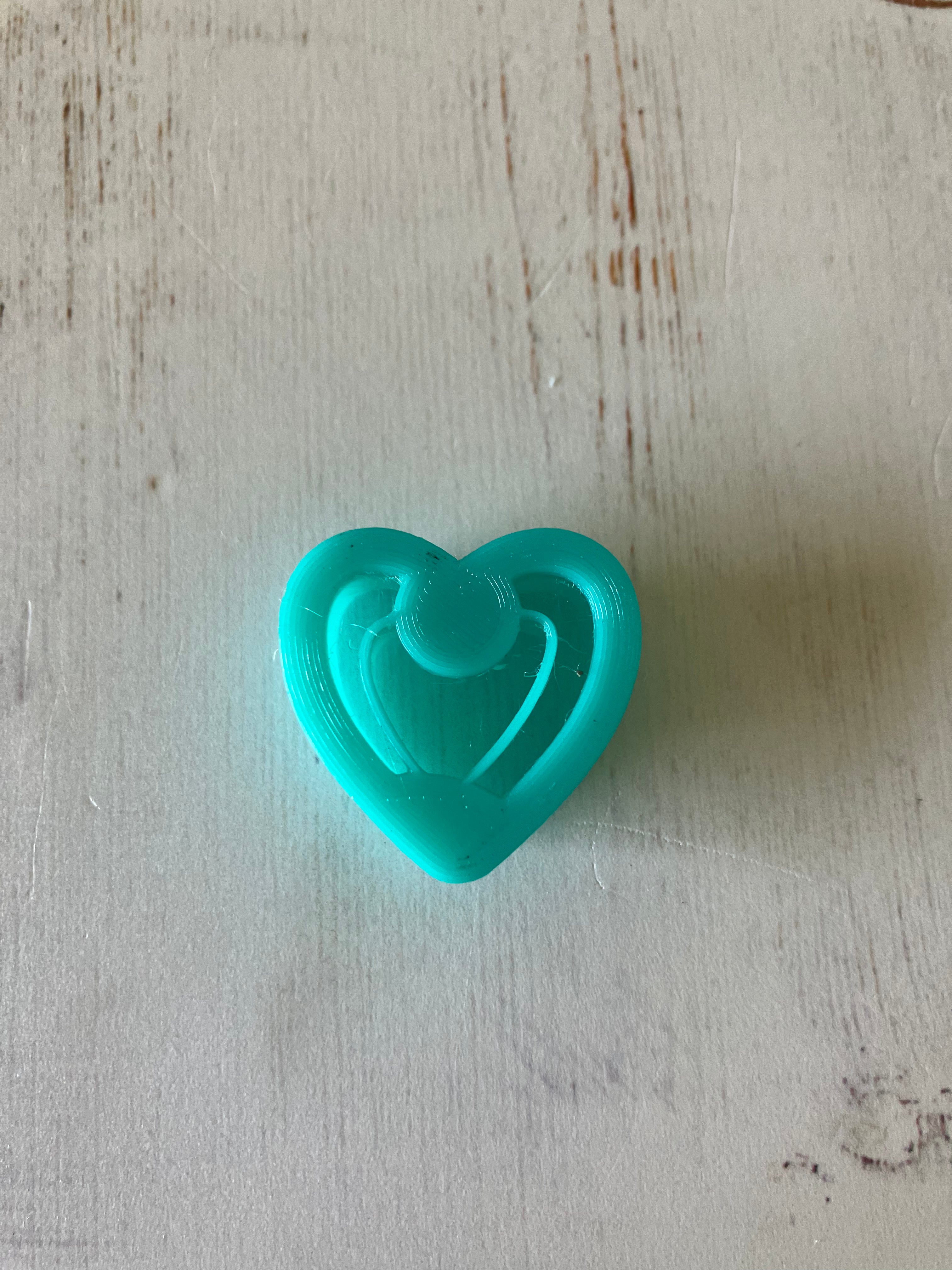 3D Gizmo's -  Embossed Heart (1 cutter)