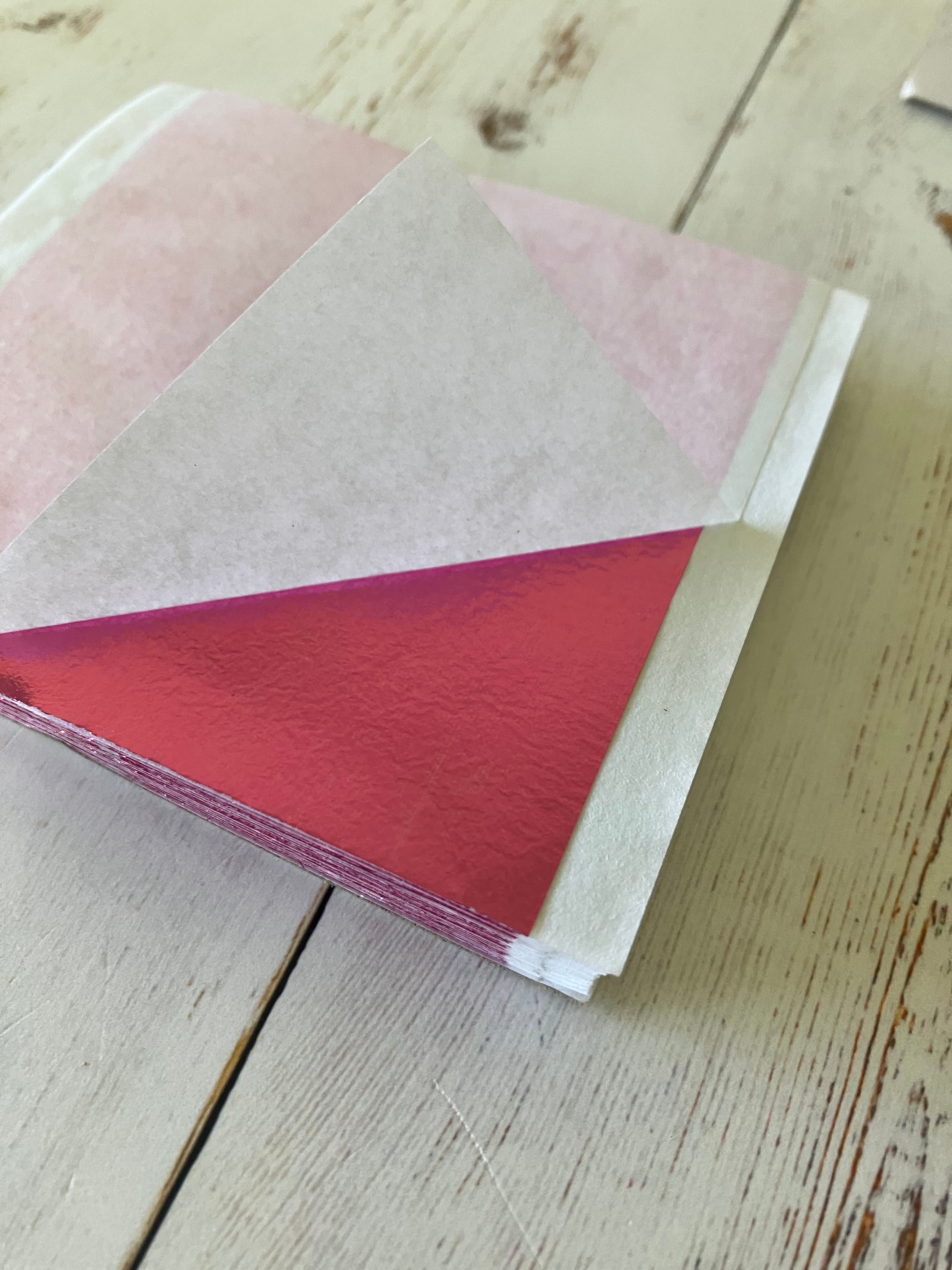 Pink Leaf Sheets 9cm x 9cm (100 Sheets)