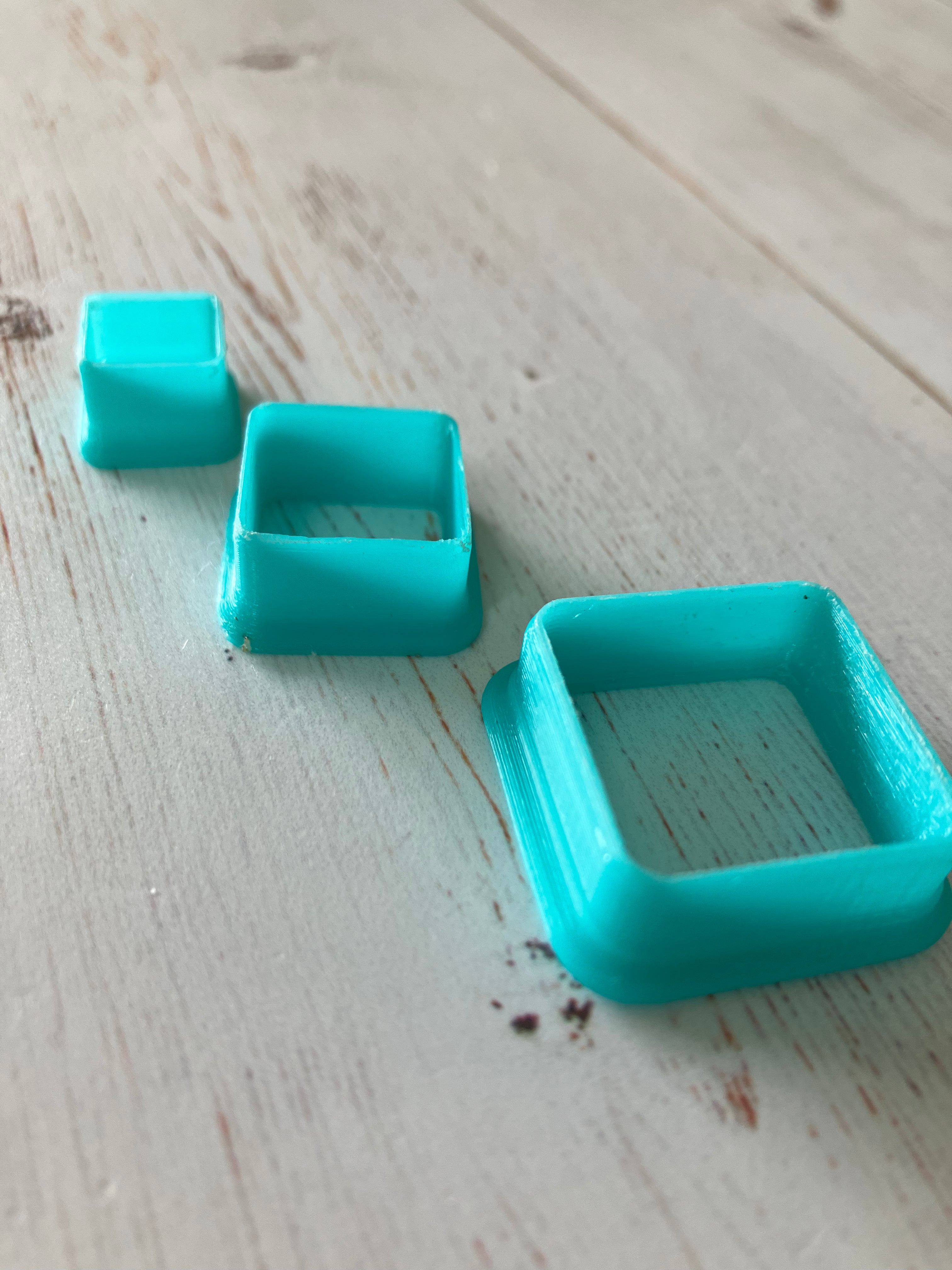 3D Gizmo's - Square Cutters (3 cutters)