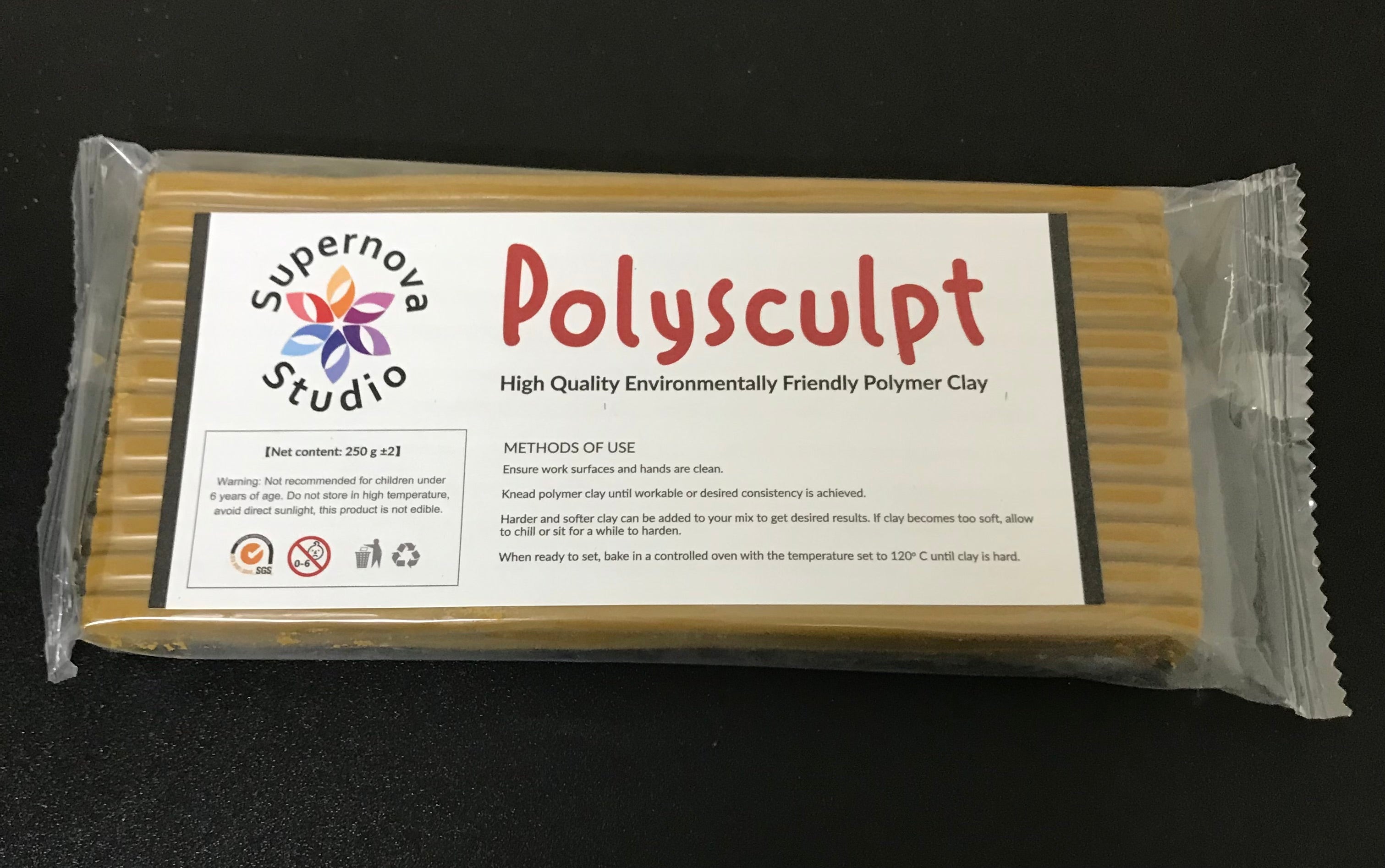 Olive Brown Polysculpt™  Polymer Clay -  250g