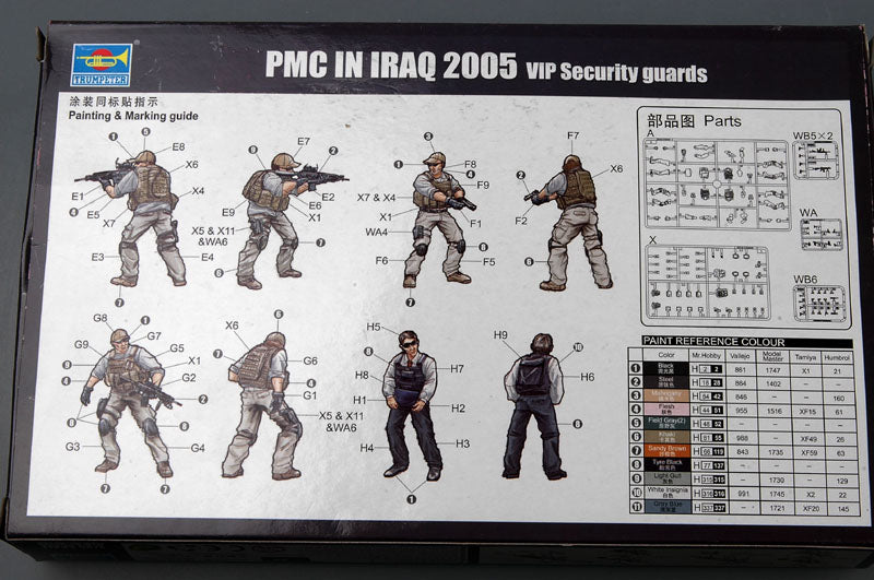 00420 - Trumpeter Private Military Company VIP Security Guards in Iraq 2005 (4 Figures)