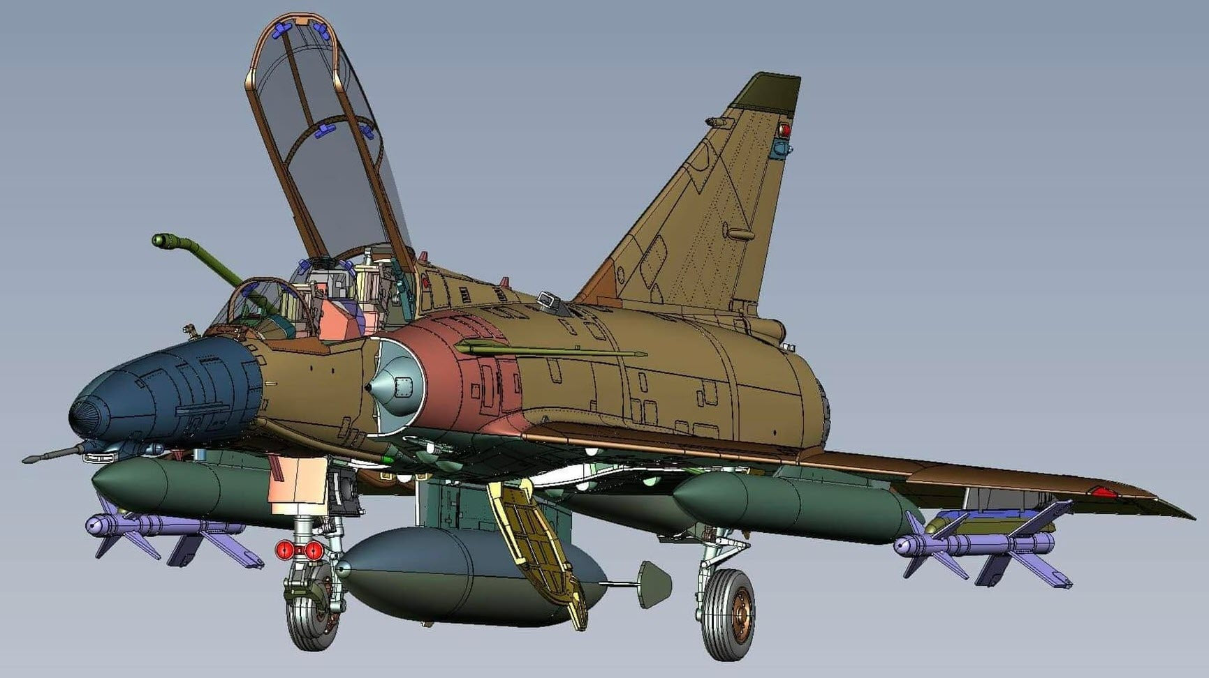 KIN48081 - Kinetic 1/48 SAAF Cheetah-D Fighter