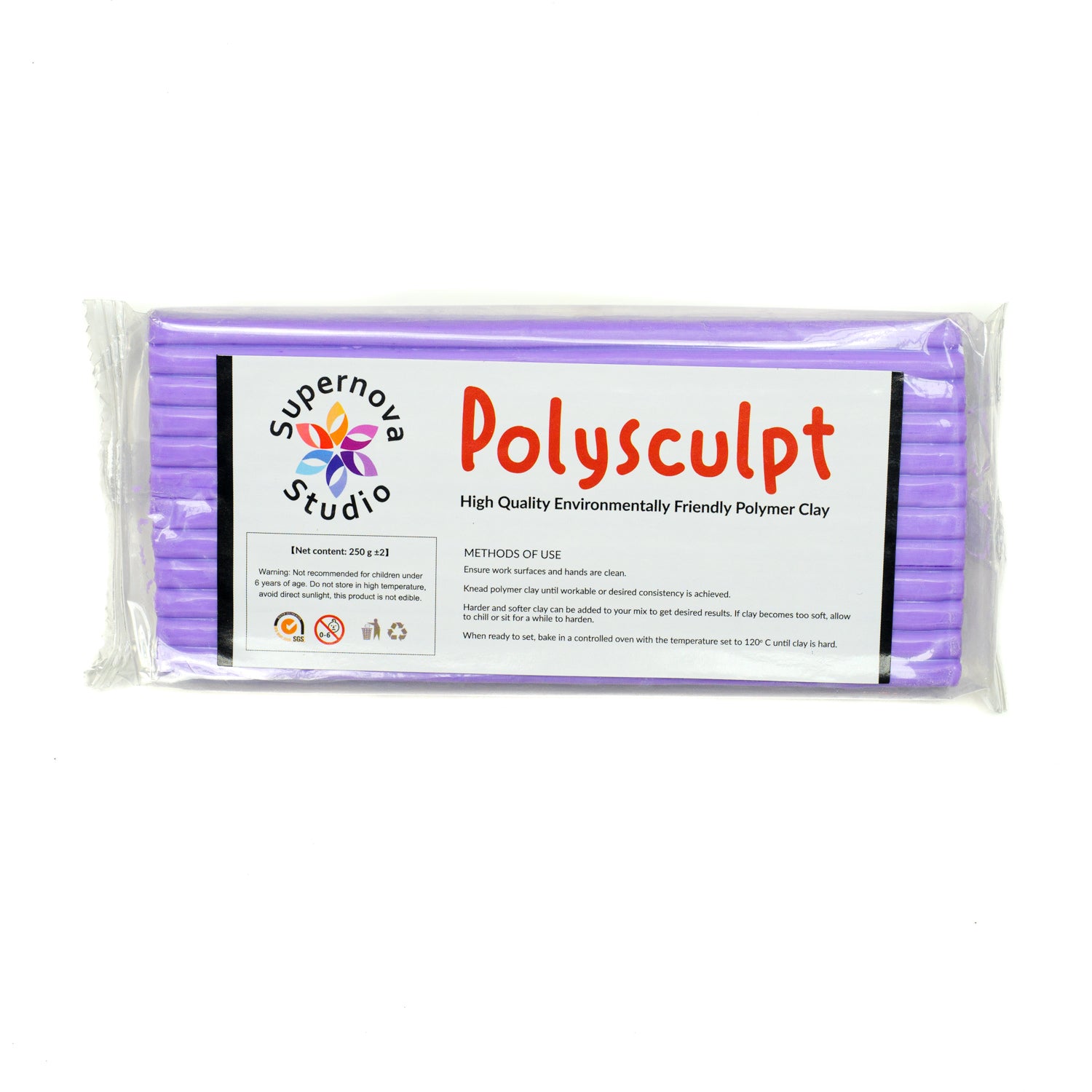 Lovely Lilac Polysculpt™ Polymer Clay - 250g