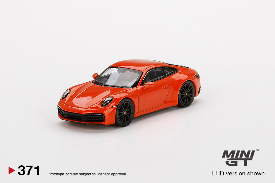 1/64 Mini GT - Porche 911 (992) Carrera 4S Lava Orange