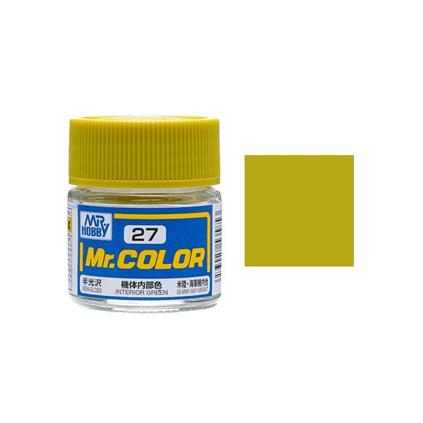Mr. Color 27  - Interior Green (Semi-Gloss)