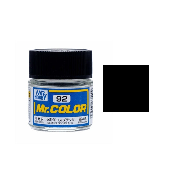 Mr. Color 92  - Black (Semi-Gloss)