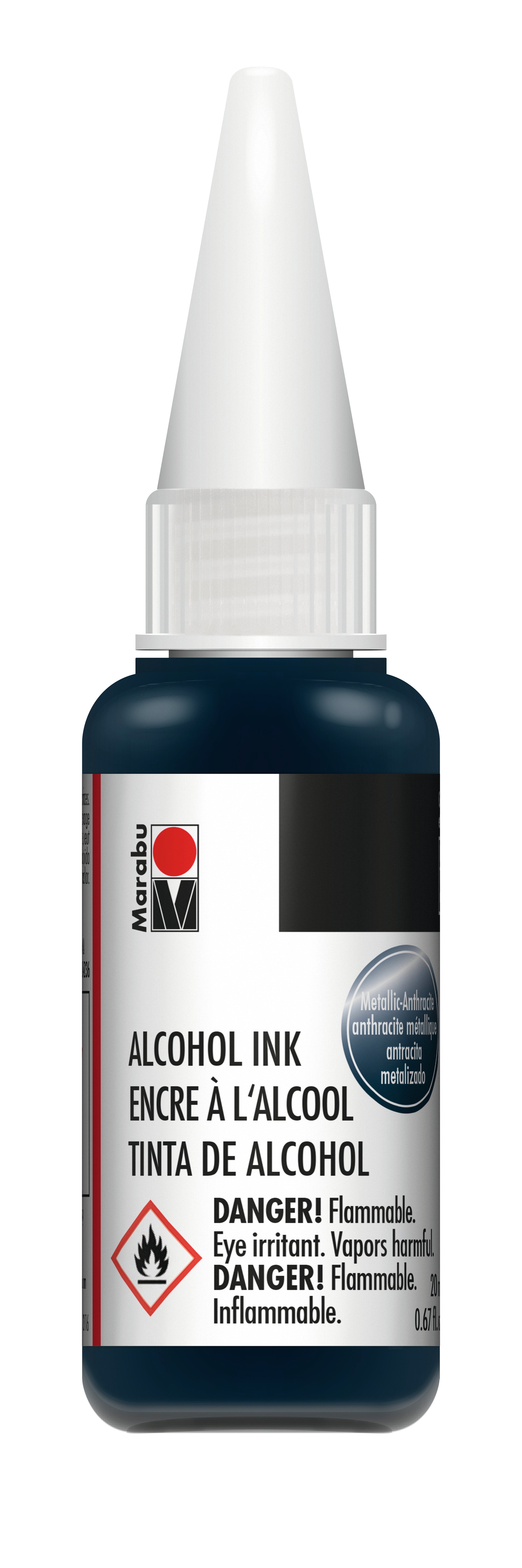 Marabu Alcohol Ink 20 ml - METALLIC ANTHRACITE