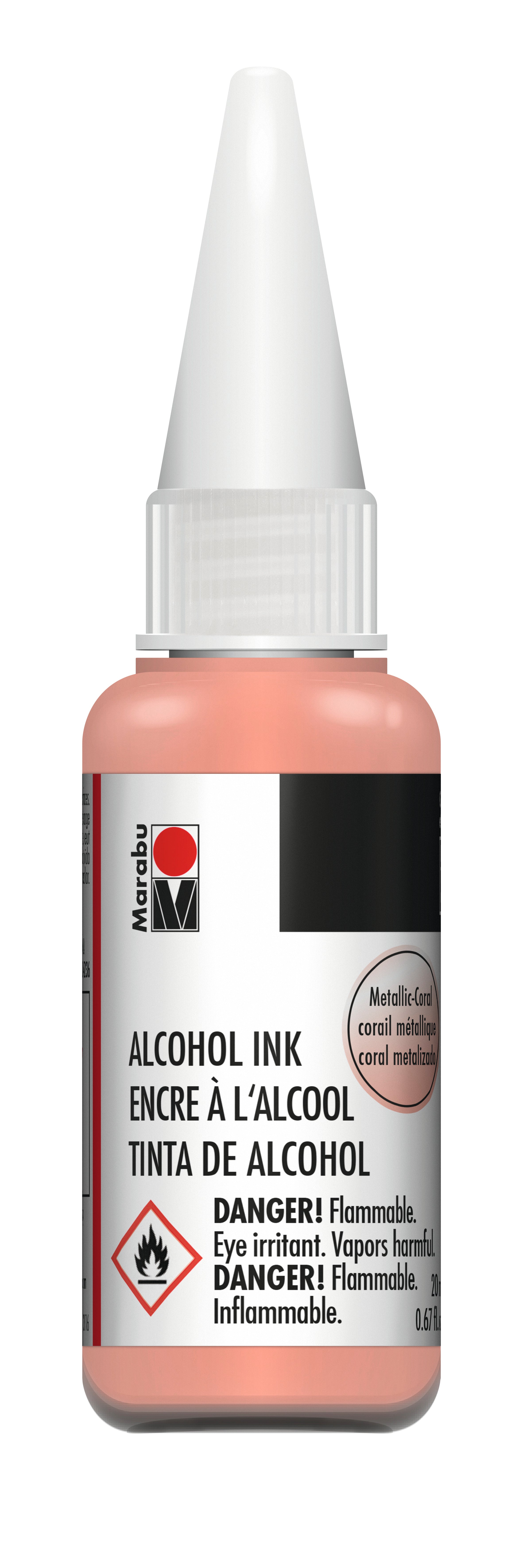 Marabu Alcohol Ink 20 ml -  METALLIC CORAL