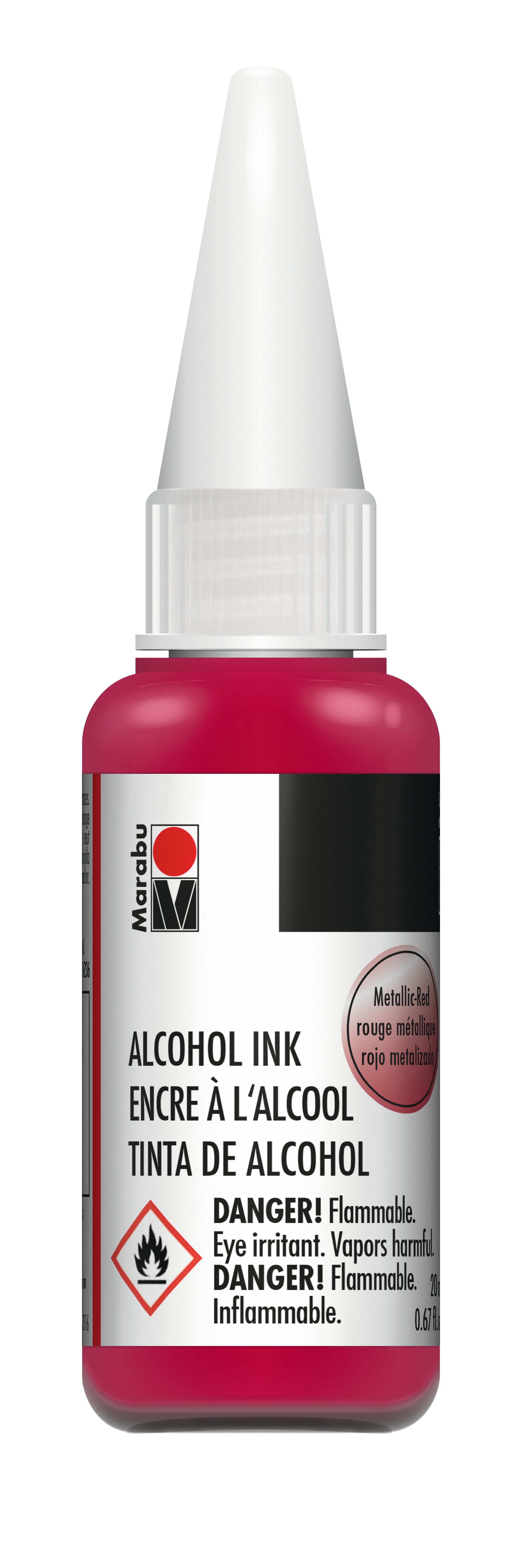 Marabu Alcohol Ink 20 ml -  METALLIC RED