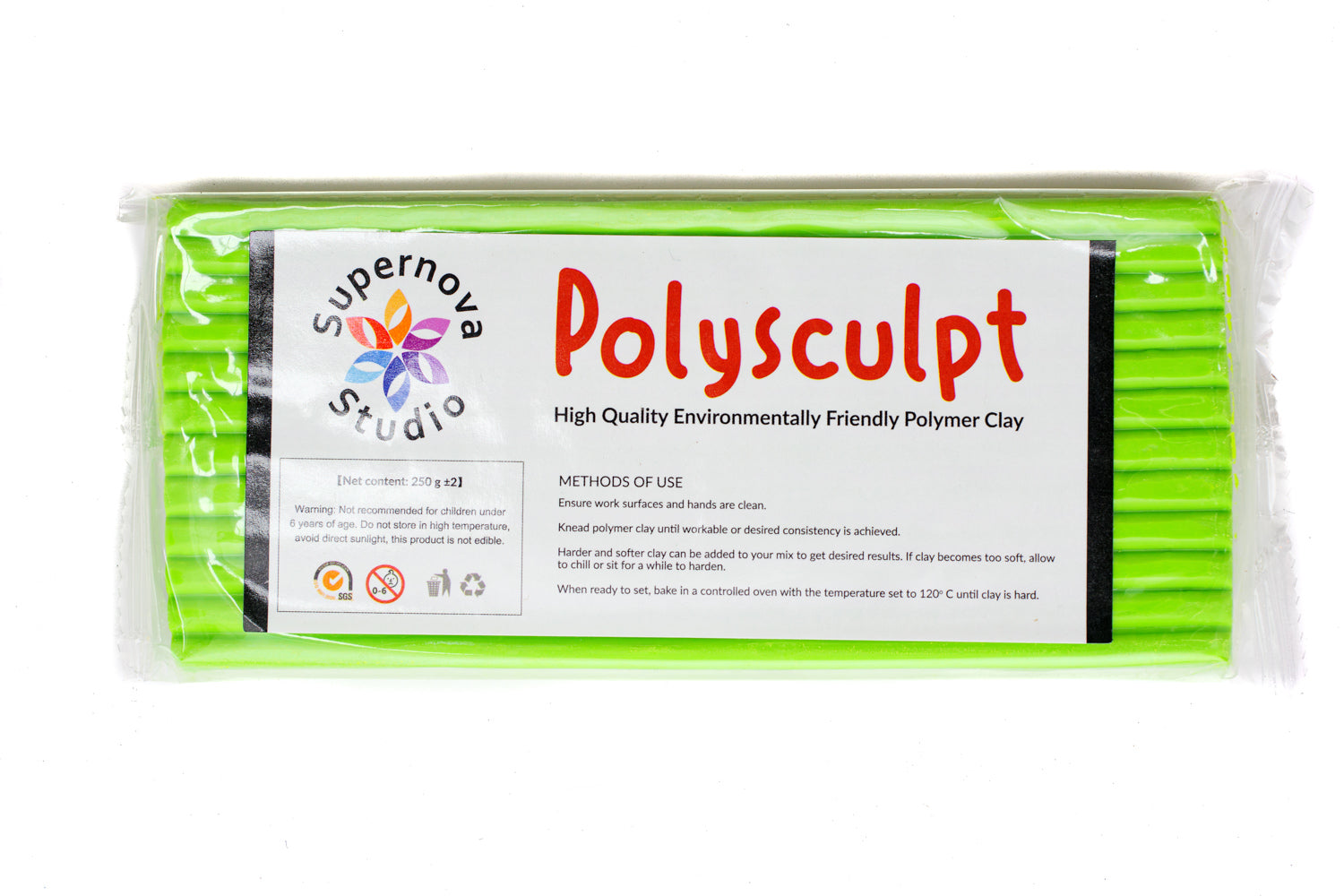 Chartreuse Green Polysculpt™ Polymer Clay -  250g