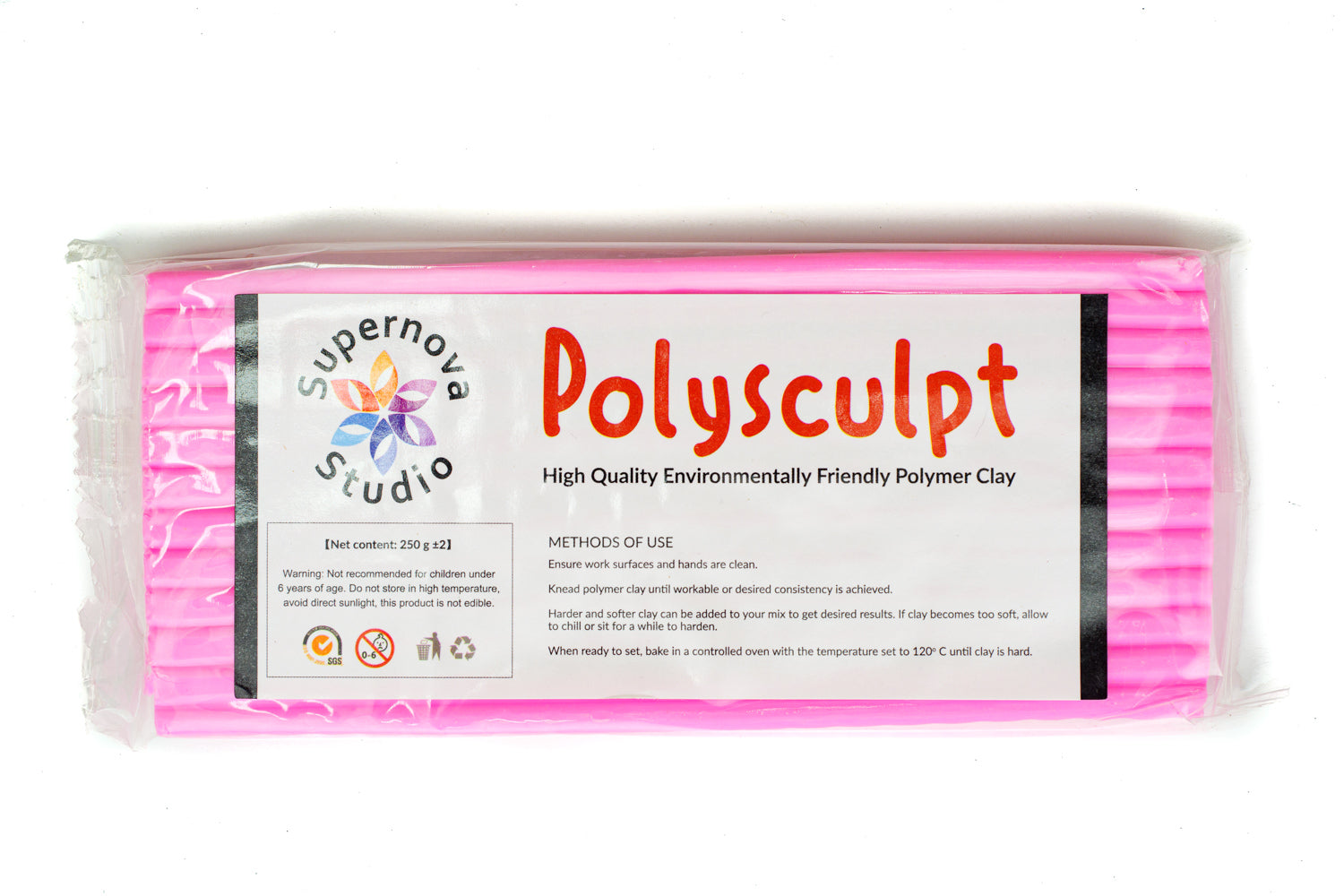 Pretty Pink Polysculpt™ Polymer Clay -  250g
