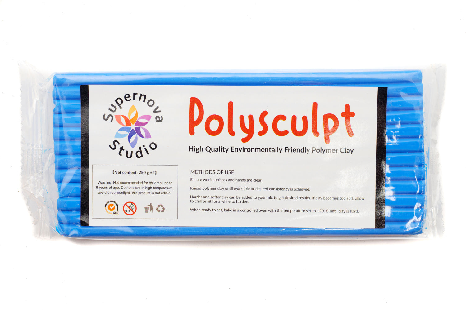 Cobalt Blue Polysculpt™ Polymer Clay -  250g