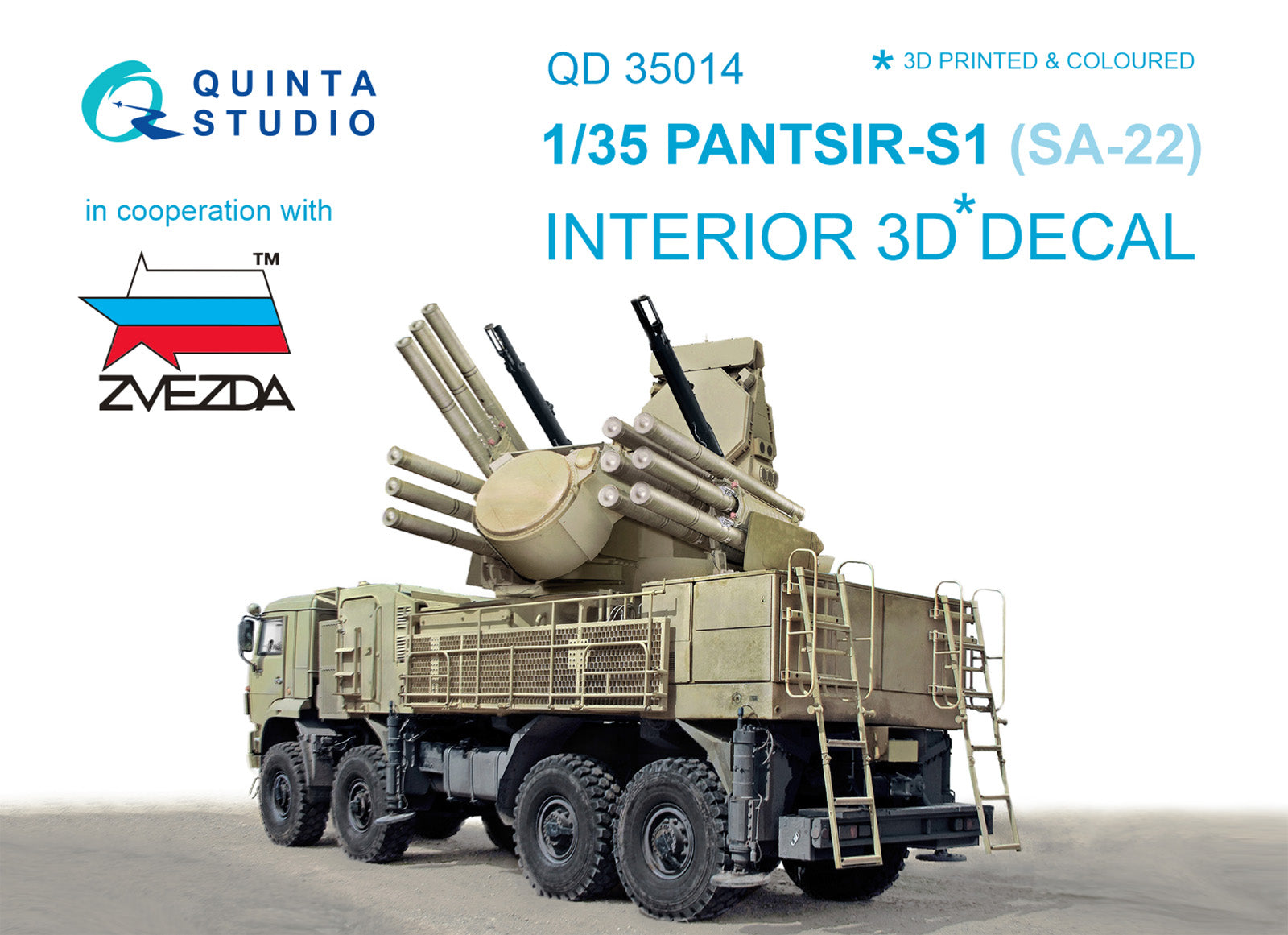 Quinta Studio - 1/35 Pantsir-S1 (SA-22 Greyhound) QD35014 for Zvezda kit